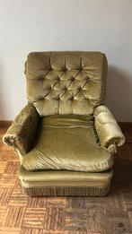 Groene zetel - GRATIS, Huis en Inrichting, Ophalen, Gebruikt