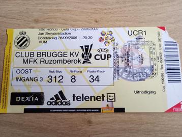 Billetterie Club Bruges - MFK Ruzomberok 28/09/2006