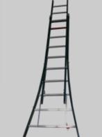 Ladder, Doe-het-zelf en Bouw, Ladders en Trappen, Ophalen, Gebruikt, Ladder, Opvouwbaar of Inschuifbaar