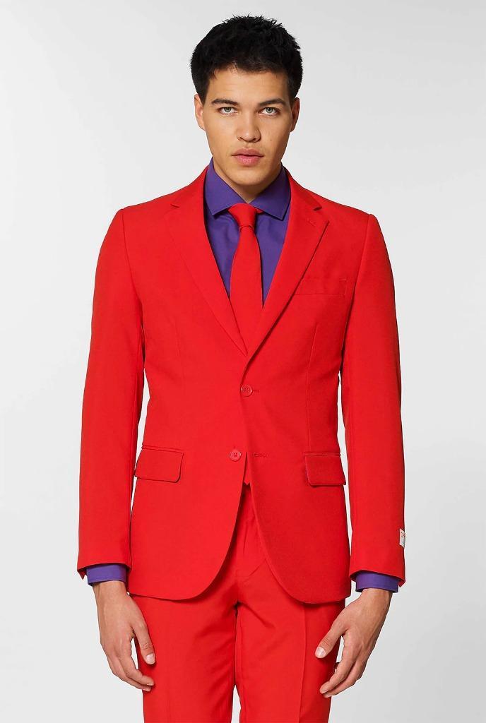 OppoSuits Red Devil (Taille 54), Kleding | Heren, Carnavalskleding en Feestkleding, Nieuw, Kleding, Maat 52/54 (L), Ophalen