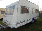 knaus 450 T,vast bed------gereserveerd/verkocht----, Caravans en Kamperen, Caravans, Schokbreker, Bedrijf, Treinzit, 750 - 1000 kg