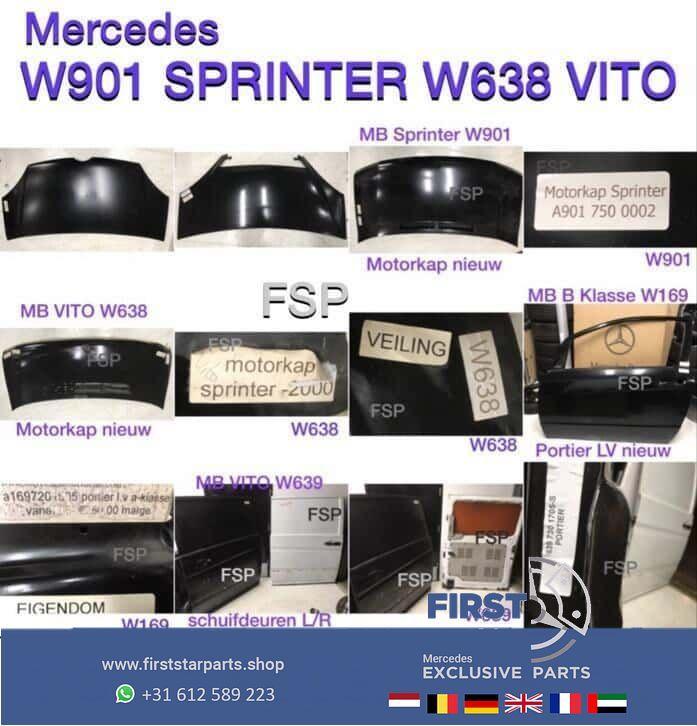 W638 VITO W901 SPRINTER parts origineel MB motorkap deur L/R, Auto-onderdelen, Carrosserie, Motorkap, Mercedes-Benz, Gebruikt