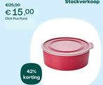 Tupperware click plus rond, Ophalen of Verzenden, Nieuw