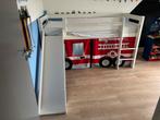 Halfhoogslaper met glijbaan - brandweerwagen 200x90, Kinderen en Baby's, Kinderkamer | Stapelbedden en Hoogslapers, Ophalen, Halfhoogslaper