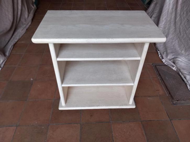 Meuble TV/bibliothèque/meuble à disques en travertin, Maison & Meubles, Armoires | Bibliothèques, Enlèvement ou Envoi