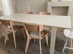 Uitschuifbare eettafel, Huis en Inrichting, Tafels | Eettafels, Ophalen, Gebruikt, Overige materialen, 50 tot 100 cm