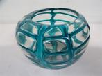 A6589. Kare Design Vaas Turquoise, Ophalen of Verzenden, Gebruikt, Glas