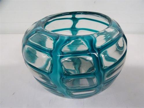 A6589. Kare Design Vaas Turquoise, Huis en Inrichting, Woonaccessoires | Vazen, Gebruikt, Glas, Ophalen of Verzenden