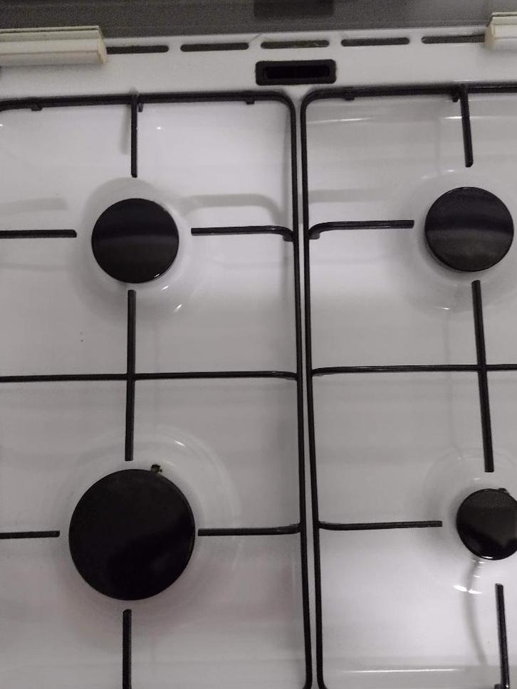 wit gasfornuis, Huis en Inrichting, Keuken | Keukenelementen, Zo goed als nieuw, Minder dan 100 cm, 50 tot 100 cm, 50 tot 75 cm