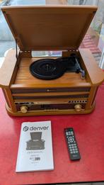 Denver MRD-51 USB-platenspeler Belt drive Hout, Audio, Tv en Foto, Platenspelers, Ophalen of Verzenden, Platenspeler