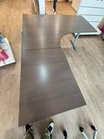 Grand bureau d’angle avec pieds en métal, Ophalen, In hoogte verstelbaar, Gebruikt, Bureau