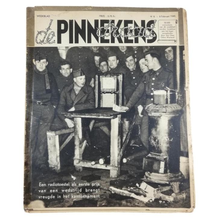 ABBL - de Pinnekensdraad - Nr. 8 8.02.1940, Verzamelen, Militaria | Tweede Wereldoorlog, Landmacht, Boek of Tijdschrift, Ophalen of Verzenden