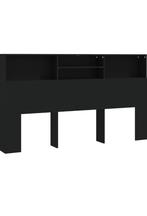 Bedkast VidaXL, Huis en Inrichting, Ophalen, Zwart, 180 cm, Overige maten