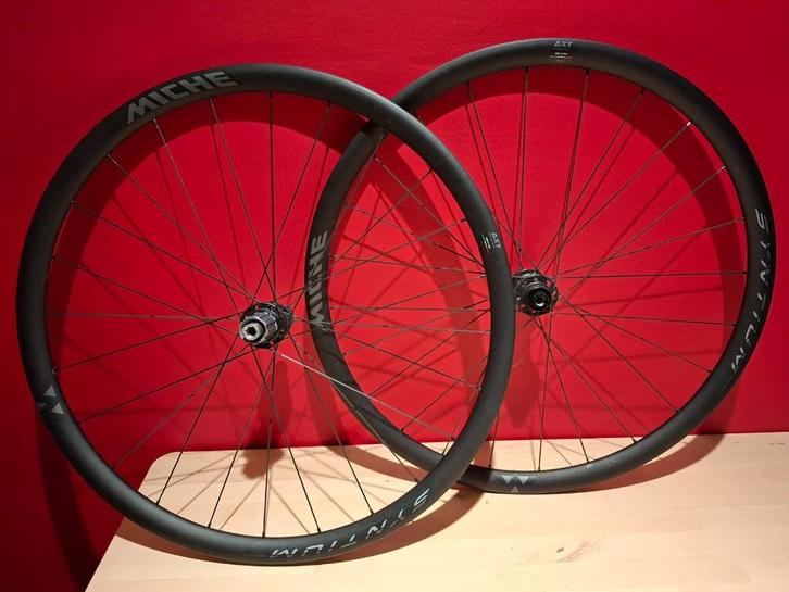 Fietswielen racefiets Miche Syntium Aero, Fietsen en Brommers, Fietsonderdelen, Zo goed als nieuw, Racefiets, Wiel, Ophalen of Verzenden
