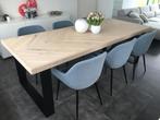 Eettafel, Huis en Inrichting, Tafels | Eettafels, Ophalen, Gebruikt, 100 tot 150 cm, Eikenhout