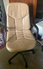 Vintage bureaustoel op wieltjes – jaren 70/80 stijl, Huis en Inrichting, Bureaustoelen, Ophalen, Bruin, Bureaustoel