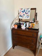 Antieke commode met spiegel, Antiek en Kunst, Antiek | Meubels | Kasten, Ophalen