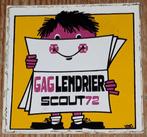 Vintage sticker Gaglendrier Scout 72 FSC retro scoutisme, Comme neuf, Enlèvement ou Envoi, Société ou Association