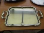 grote plateau met handvaten, Huis en Inrichting, Woonaccessoires | Dienbladen, Ophalen of Verzenden, Gebruikt, Metaal
