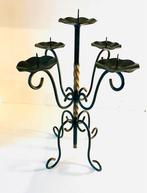 ART DECO JAREN 30 SMEEDIJZEREN KANDELAAR (Zie Beschrijving), Enlèvement ou Envoi, Autres matériaux