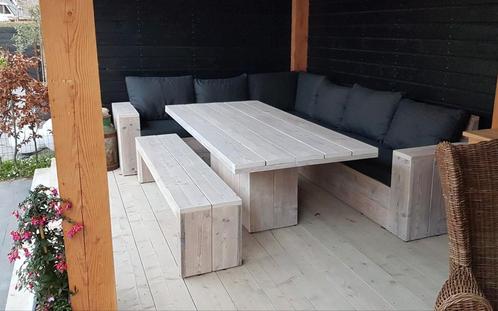 Loungebank horeca terras meubels cafe bar tafels op maat, Tuin en Terras, Picknicktafels, Ophalen of Verzenden
