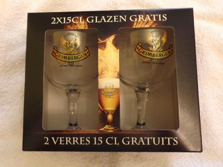 Degustatieglaasjes van Grimbergen, Verzamelen, Biermerken, Nieuw, Glas of Glazen, Ophalen of Verzenden