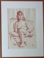 MONOGRAM P.V. / NAAKTE VROUW / ORIGINEEL WERK / 83x63cm KAD, Enlèvement