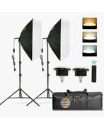 Kit de photographie Tecdigbo, 2 lampes,, Enlèvement ou Envoi, Neuf, Studio photo complet