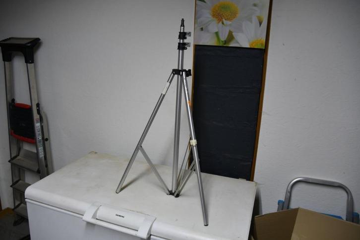 Elinca Elinchrom vintage statief >200cm lichtgewicht, Audio, Tv en Foto, Fotografie | Statieven en Balhoofden, Gebruikt, Driepoot