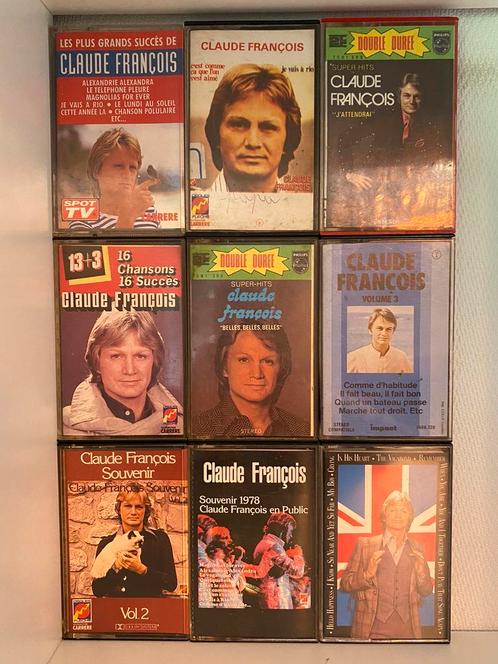 Claude François - lot de cassettes audios, CD & DVD, Cassettes audio, Utilisé, Originale, 2 à 25 cassettes audio