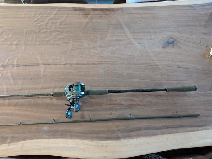 Zware Snoekhengel set, Watersport en Boten, Hengelsport | Roofvissen, Zo goed als nieuw, Werphengel, Ophalen