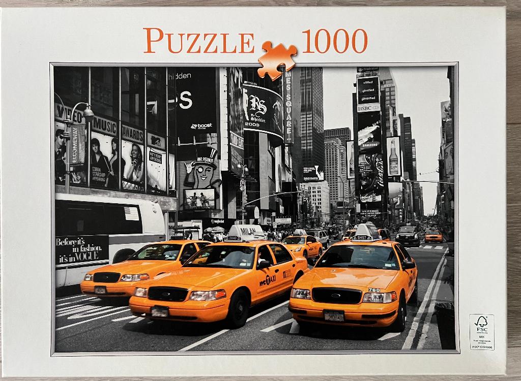 Puzzel New York, Hobby en Vrije tijd, Ophalen of Verzenden, 500 t/m 1500 stukjes, Zo goed als nieuw, Legpuzzel