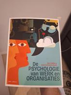 Boek de psychologie van werk en organisaties, Boeken, Psychologie, Ophalen of Verzenden, Nieuw, Overige onderwerpen