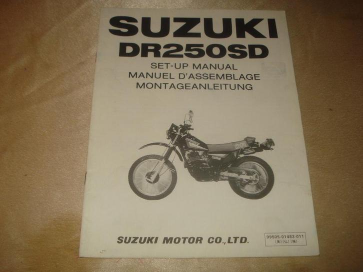 SUZUKI DR250SD Ancien Manuel d'Assemblage, Motos, Modes d'emploi & Notices d'utilisation, Suzuki, Enlèvement ou Envoi