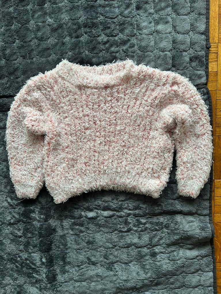 Roze getwijnde gebreide trui voor dames - in goede staat, Kleding | Dames, Truien en Vesten, Zo goed als nieuw, Maat 38/40 (M)