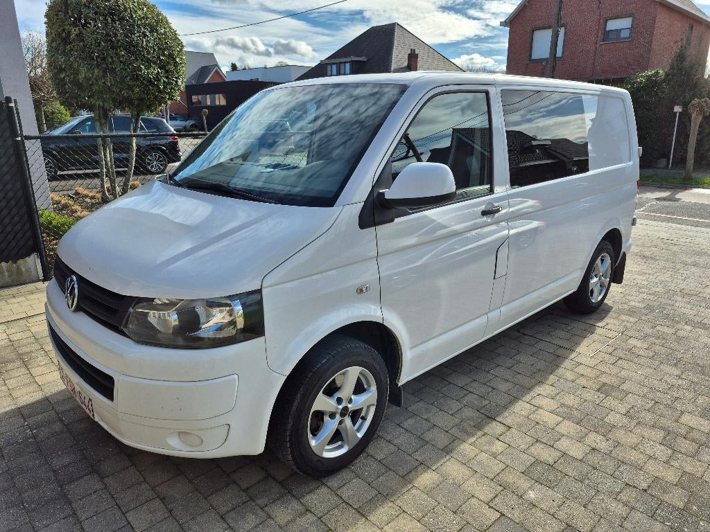 Volkswagen Transporter T5 Dubbel Cabine 5pl, Auto's, Bestelwagens en Lichte vracht, Bedrijf, Te koop, Airbags, Centrale vergrendeling