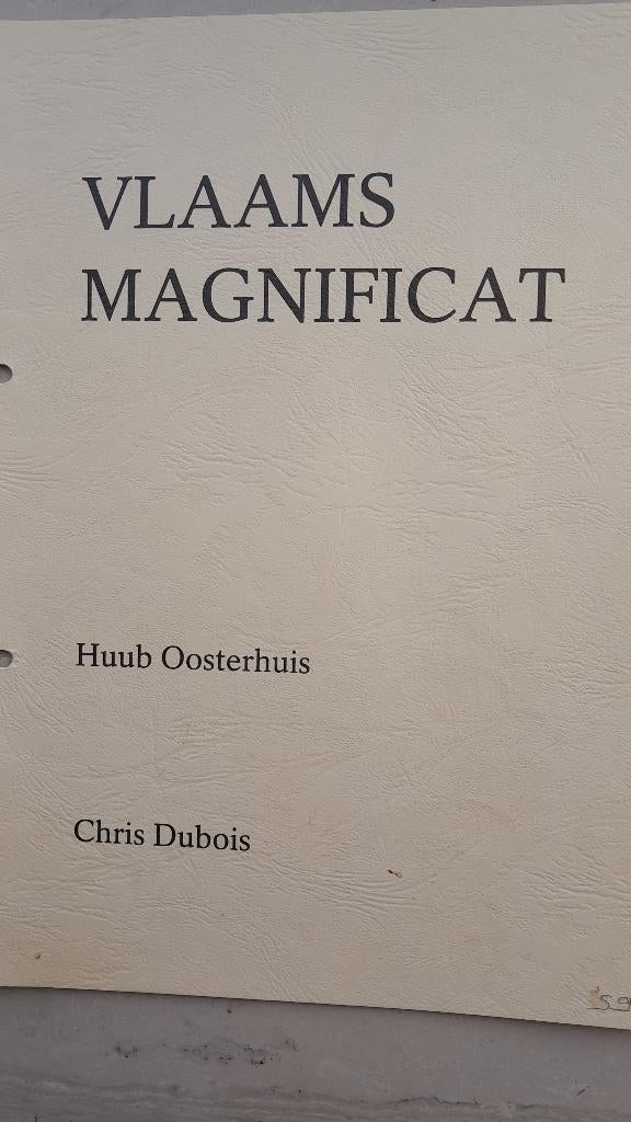 Koorpartituur    "Vlaams  Magnificat"          Chris  Dubois, Muziek en Instrumenten, Bladmuziek, Ophalen of Verzenden, Koor, Religie en Gospel