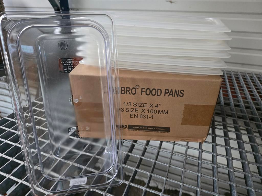 Lot bacs Gastro Cambro 1/3 100mm, Nieuw in verpakking