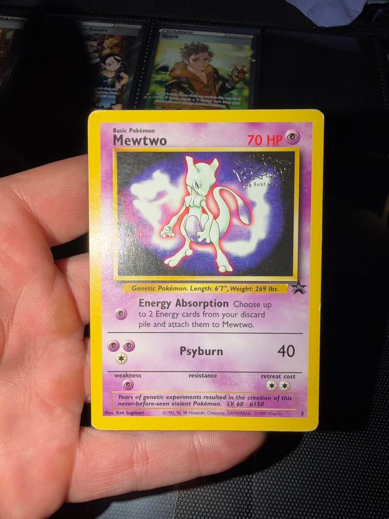 Mewtwo | The First Movie | (WOTC Promo 03/53), Ophalen of Verzenden, Zo goed als nieuw, Losse kaart, Foil