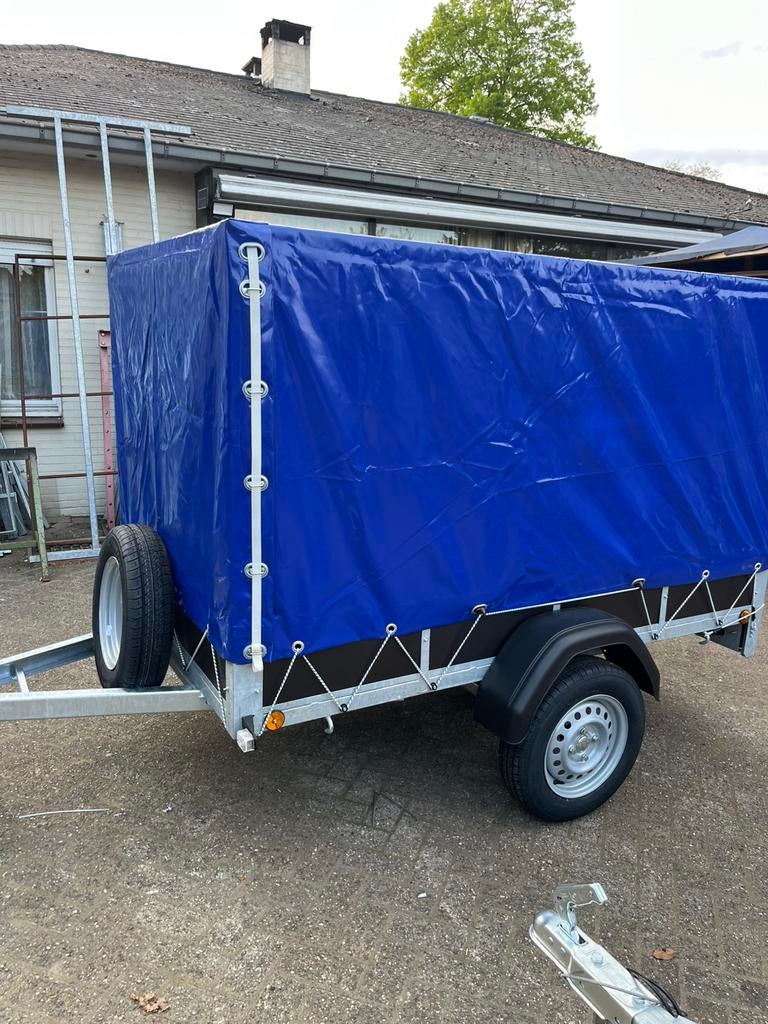 Aanhangwagen met huif, Auto diversen, Aanhangers en Bagagewagens, Nieuw, Ophalen