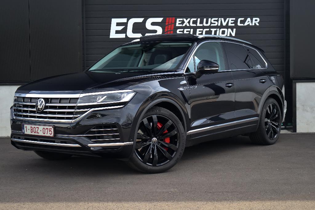 Volkswagen Touareg | PHEV | Pano | ACC | Virtual | Memory |, Auto's, Volkswagen, Automaat, 2995 cc, Zwart, Leder