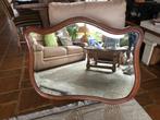 Grand miroir en chêne ancien, Antiquités & Art, Enlèvement ou Envoi