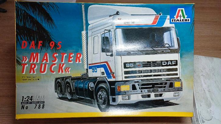 [1/24] Italeri 788 - Daf 95 Master Truck (1989), Hobby en Vrije tijd, Modelbouw | Auto's en Voertuigen, Zo goed als nieuw, Truck