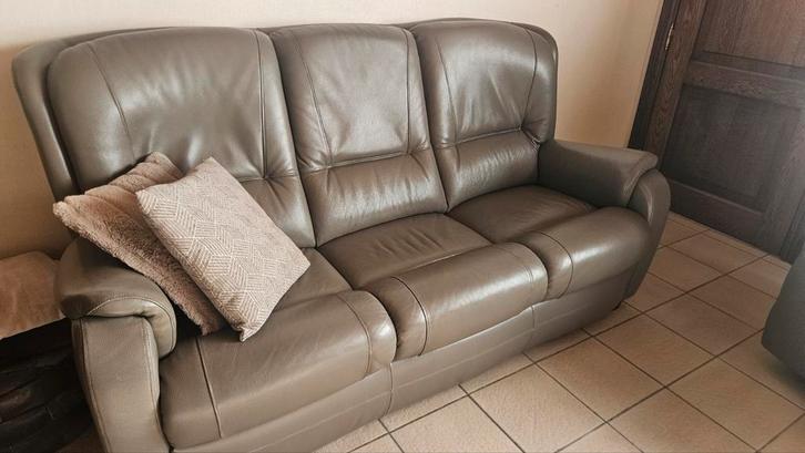 Salon  leder en stof, Huis en Inrichting, Zetels | Zetels, Stof, Ophalen