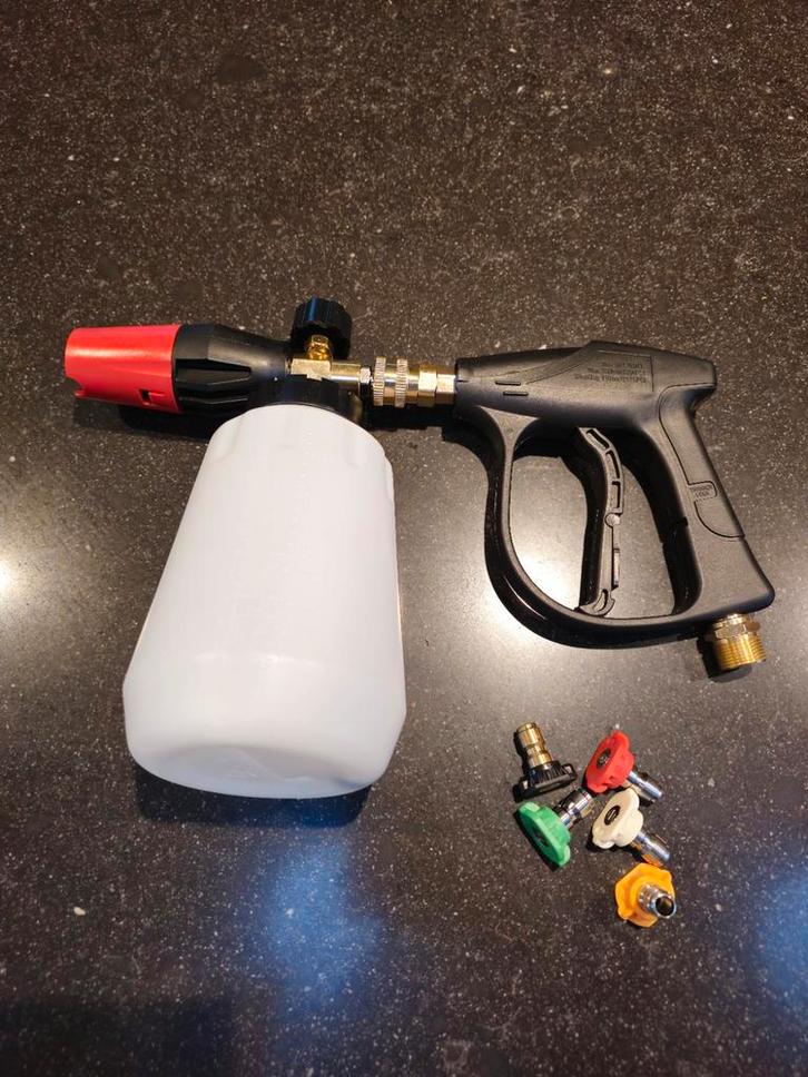 Nieuw Foam Cannon met Quickconnect Pistool en Spuitmonden, Tuin en Terras, Hogedrukreinigers, Ophalen of Verzenden