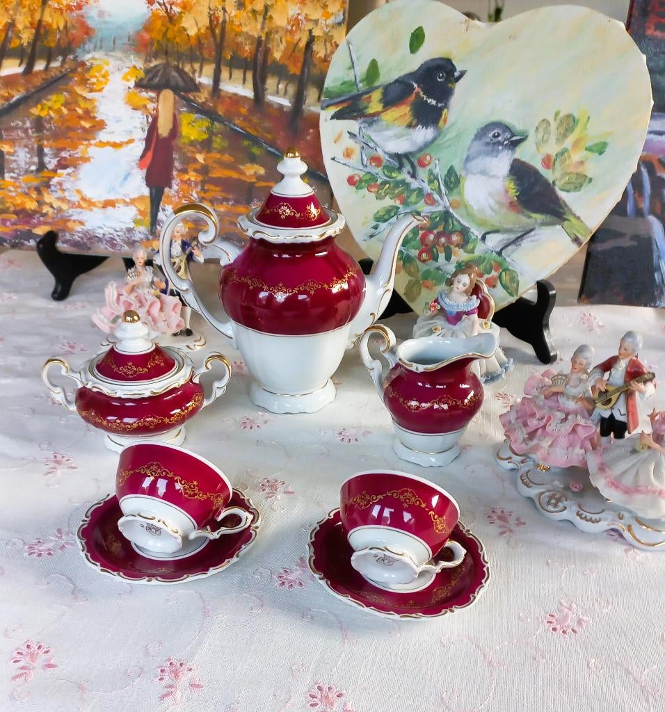 Weimar koffie service, Antiquités & Art, Antiquités | Services (vaisselle) complet, Enlèvement