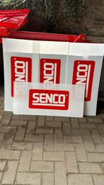 4 SENCO reclame borden, Verzamelen, Ophalen of Verzenden, Zo goed als nieuw, Reclamebord