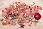 lot kralen mix roze +- 180 kralen 153 gram, Hobby en Vrije tijd, Ophalen of Verzenden, Nieuw, Kraal