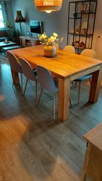 Prachtige massief teak houten tafel – 180 x 90 cm, Huis en Inrichting, Ophalen