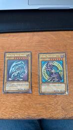 Yu-gi-oh blue eyes white dragon and Dark magicien 1st editio, Ophalen of Verzenden, Zo goed als nieuw